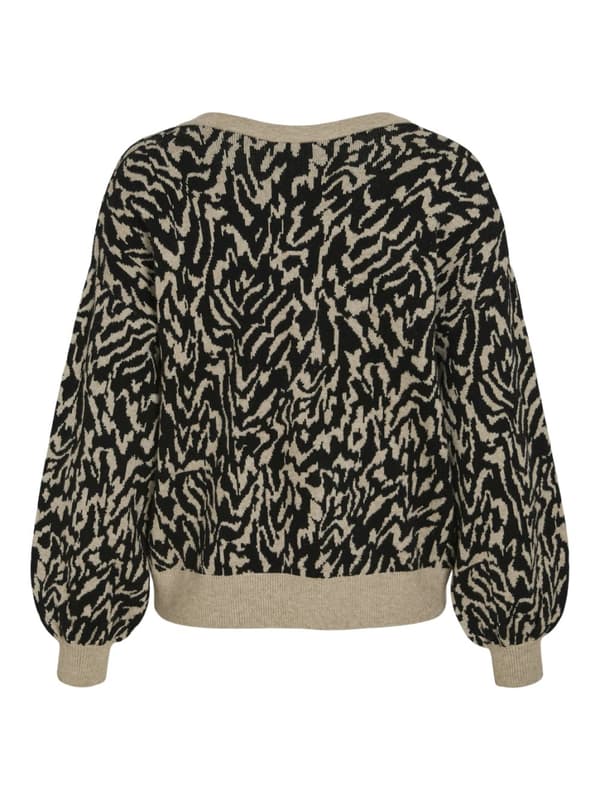 Vila - Viril Rev Jacquard Knit Top