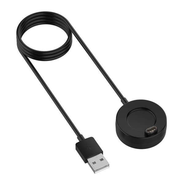 Latausteline garmin fenix 8:lle, jossa on usb-levyjalusta ja 1 metrin kaapeli