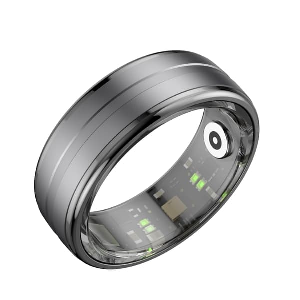 Smart Ring med helseovervåking og treningsmoduser Størrelse 9 - Svart R06