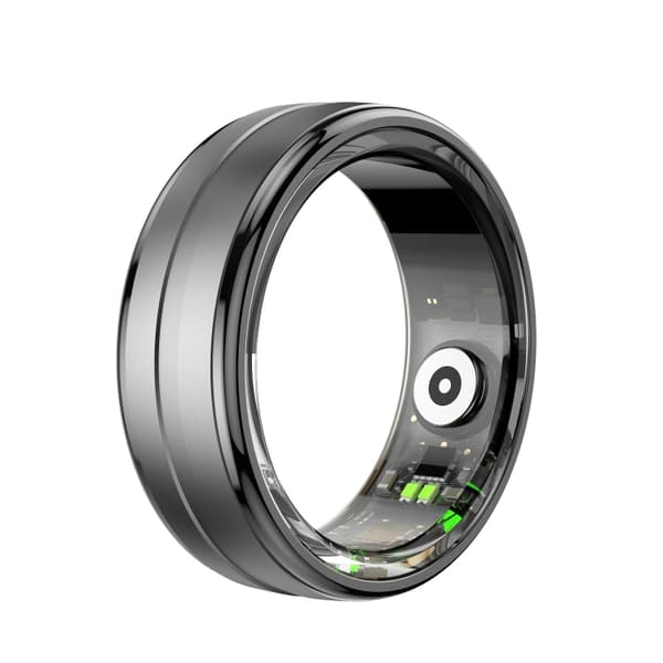 Smart Ring med helseovervåking og treningsmoduser Størrelse 9 - Svart R06