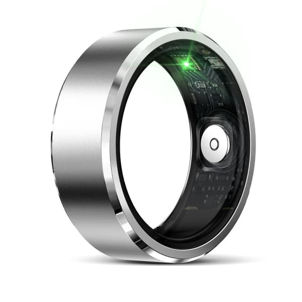 Smart Ring med sundhedsovervågning og træningstilstande Størrelse 12 - Sølv R5
