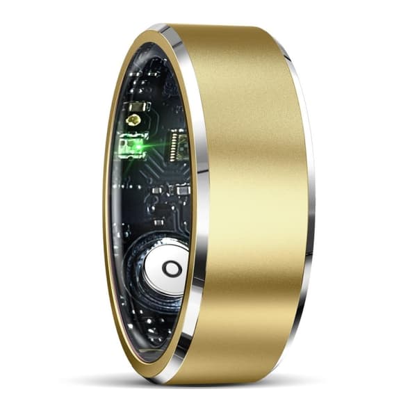 Smart Ring med sundhedsovervågning og træningstilstande Størrelse 9 - Guld R5