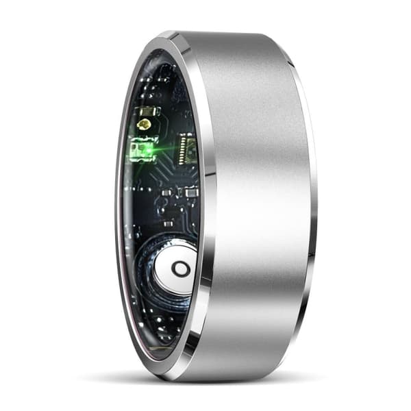 Smart Ring med sundhedsovervågning og træningstilstande Størrelse 9 - Sølv R5