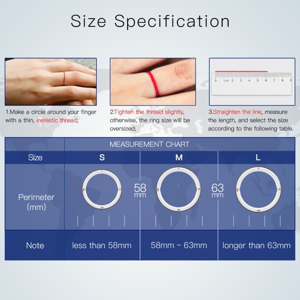 Jakcom smart ring med RFID och NFC-funktioner, storlek M – svart/vit R5