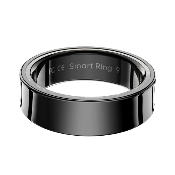 Smart Ring med pulsmåling og flere treningsmoduser Størrelse 9 - Svart R09