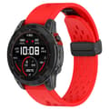 Miniatyrbillede 2 af 3: Silikonearmbånd til Garmin Fenix 5 / 6 / 7 / 8 20mm - Rød