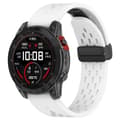 Miniatyrbillede 2 af 3: Silikonearmbånd til Garmin Fenix 5 / 6 / 7 / 8 22mm - Hvid