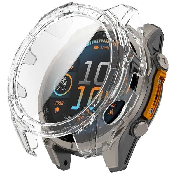 Beskyttelsesskal med skærmbeskyttelse til Garmin Fenix 8 51mm