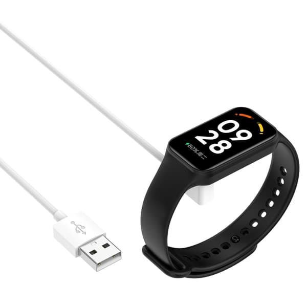 Magnetisk opladningskabel til Xiaomi Smart Band 9 Pro / 9 Active - Hvid
