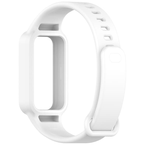 Silikonearmbånd til Redmi Band 3 / Xiaomi Smart Band 9 Active - Hvid