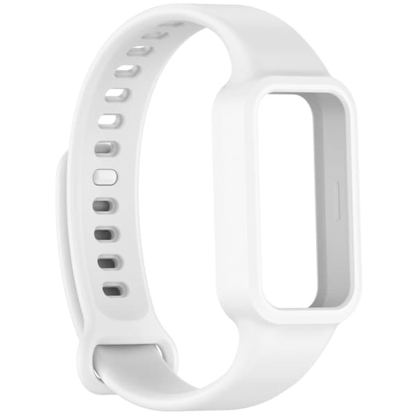 Silikonearmbånd til Redmi Band 3 / Xiaomi Smart Band 9 Active - Hvid