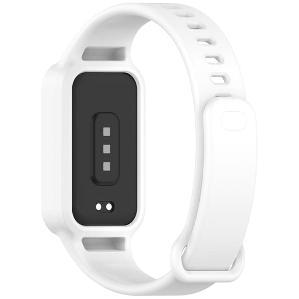 Silikonearmbånd til Redmi Band 3 / Xiaomi Smart Band 9 Active - Hvid
