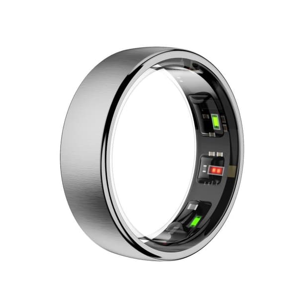 Smart ring strl 11 med sömn- och pulsövervakning - Silver