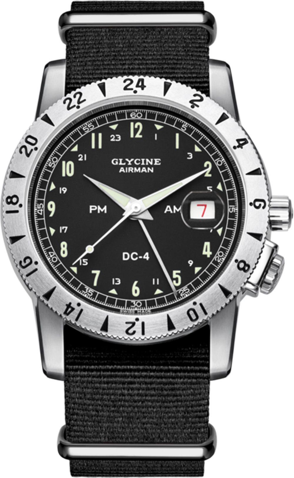 Glycine airman dc4 GL0071 Mens Swiss automatic watch