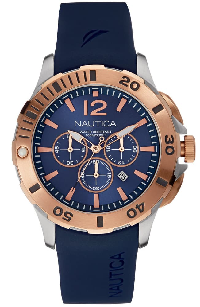 Nautica bfd-101 dive style chrono NAI19506G Mens Quartz watch