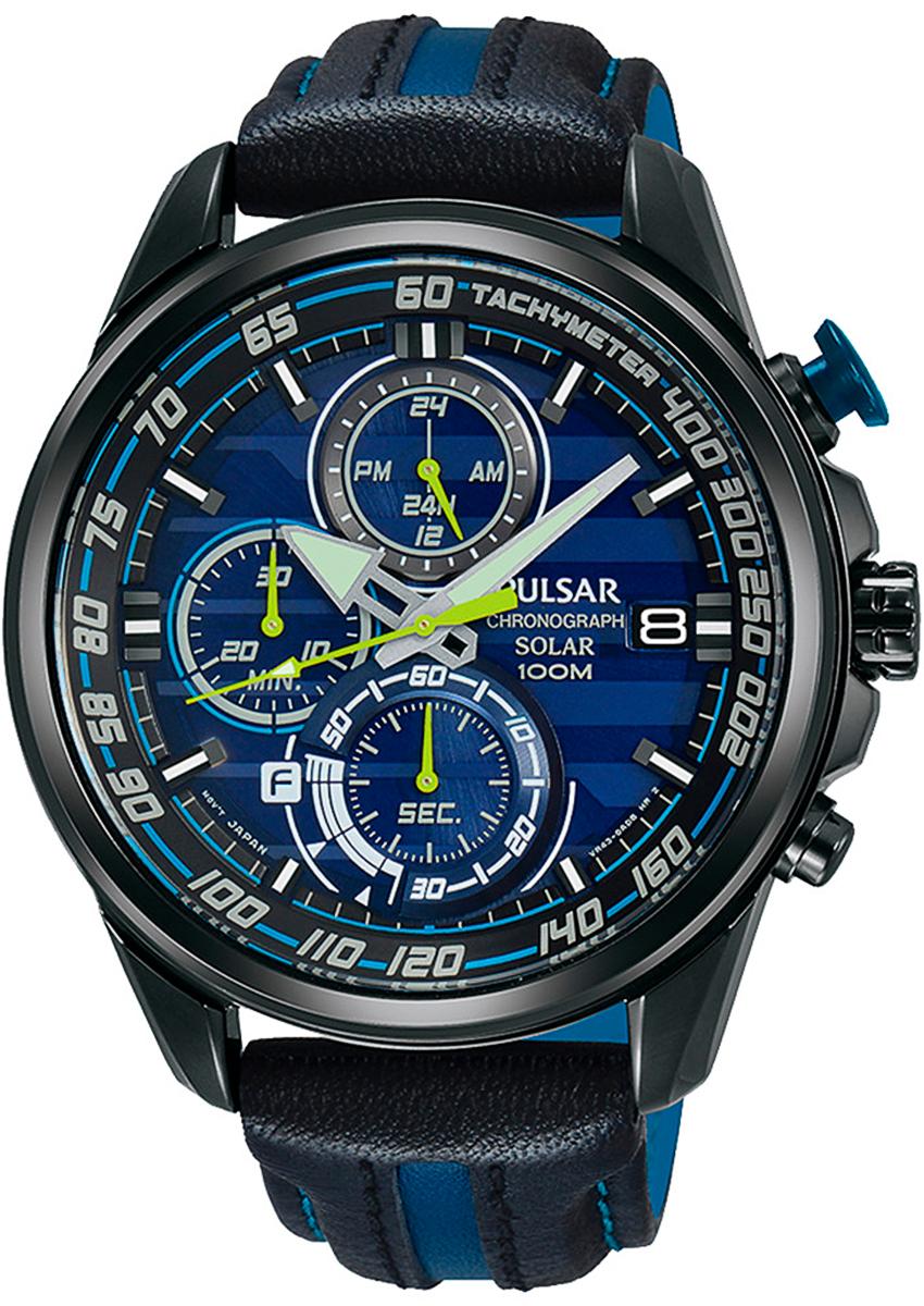 Pulsar solar PZ6019X1 Mens Japanese quartz watch
