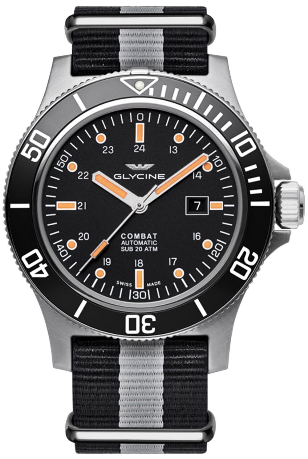 Glycine combat sub 48 GL0097 Mens Swiss automatic watch