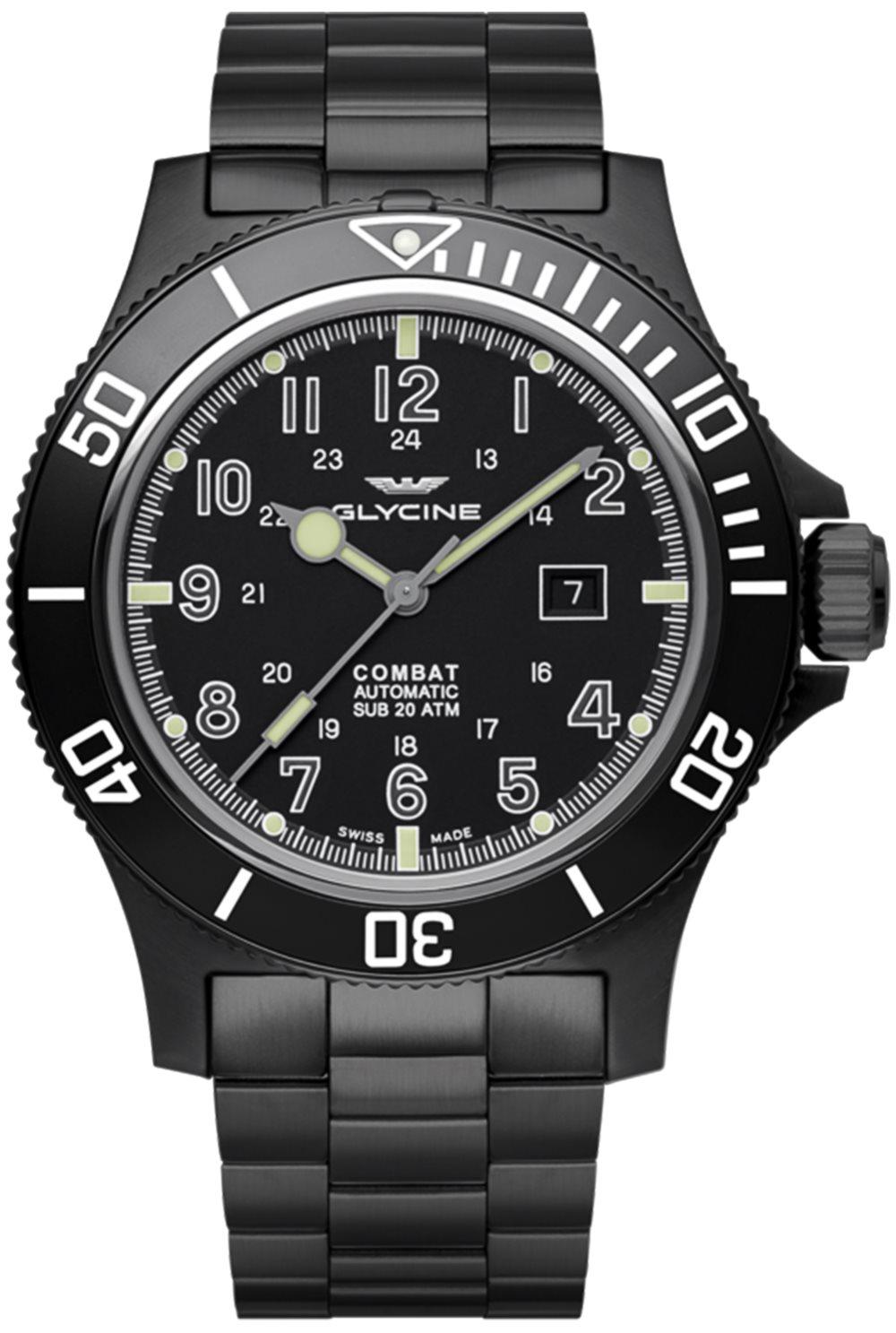 Glycine combat sub 48 GL0096 Mens Swiss automatic watch