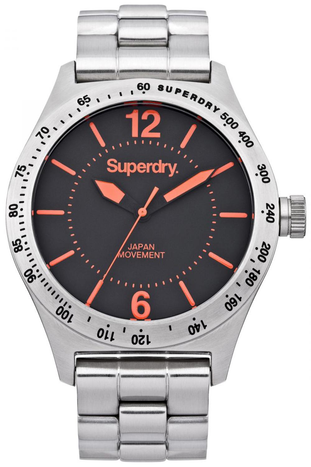 Superdry battalion steel SYG107OM Mens Japanese quartz watch