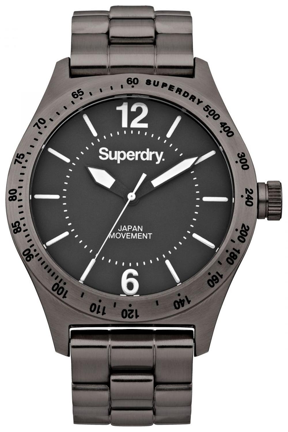 Superdry battalion steel SYG107EM Mens Japanese quartz watch