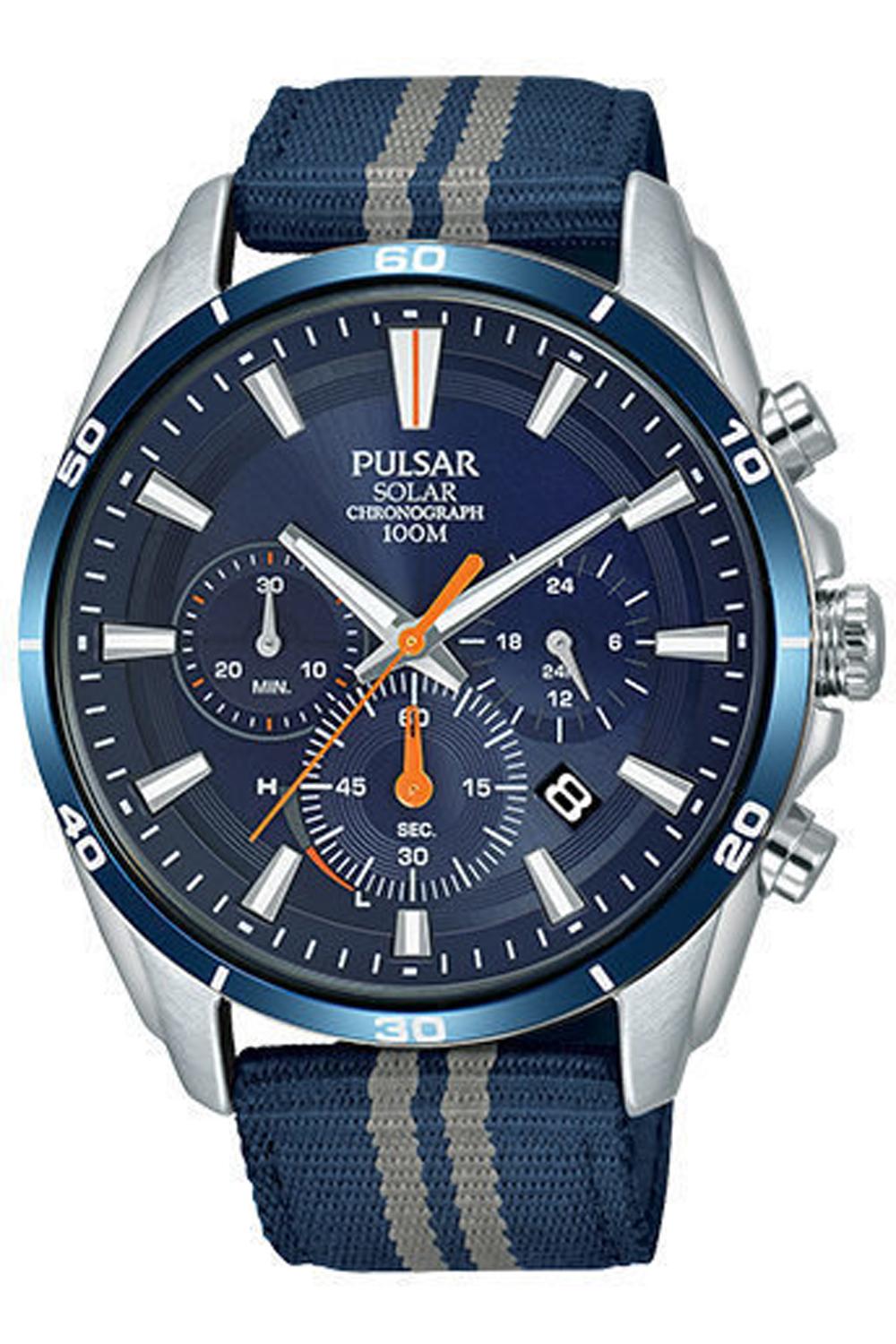 Pulsar active PZ5089X1 Mens Solar watch