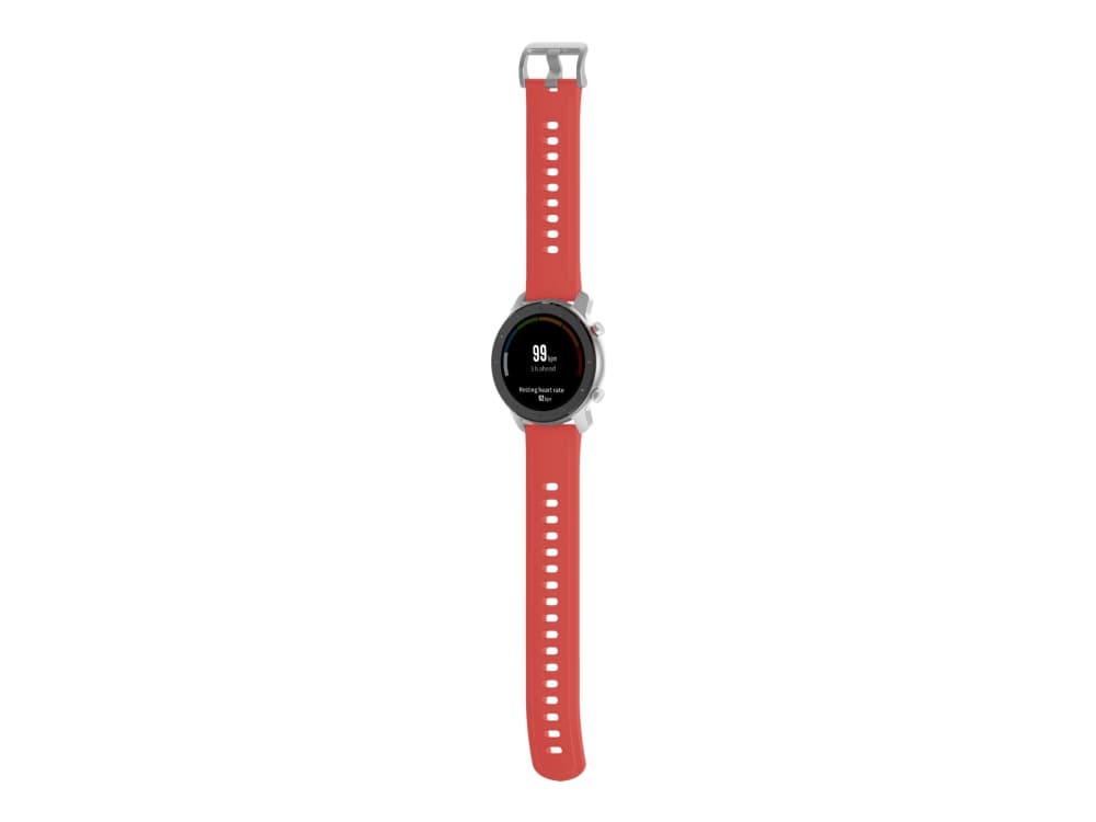 Amazfit GTR - 42 mm - smart klocka med rem - silikon - coral red - display 1.2" - Bluetooth - 25.5 g