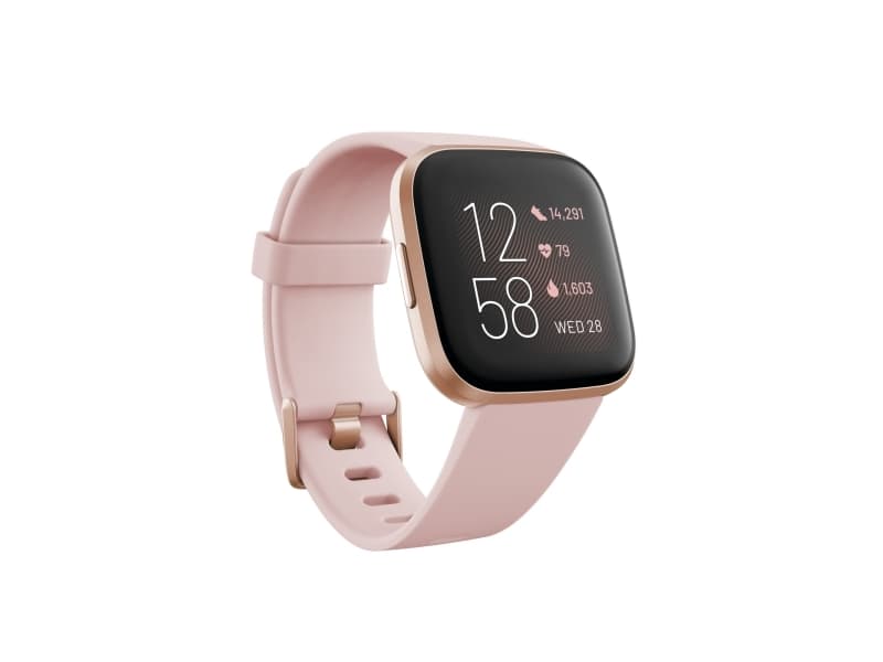 Fitbit Versa 2, 3,55 cm (1.4"), AMOLED, Pekskärm, Wi-Fi, 38 g, Svart, Rose gold