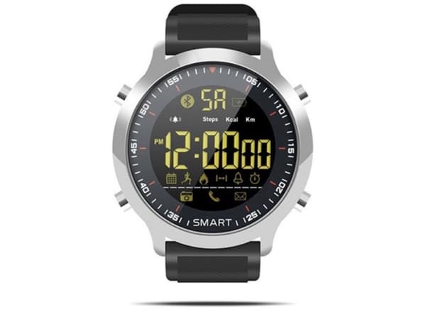 Sponge Surfwatch Smartwatch, svart med svart silikonarmband