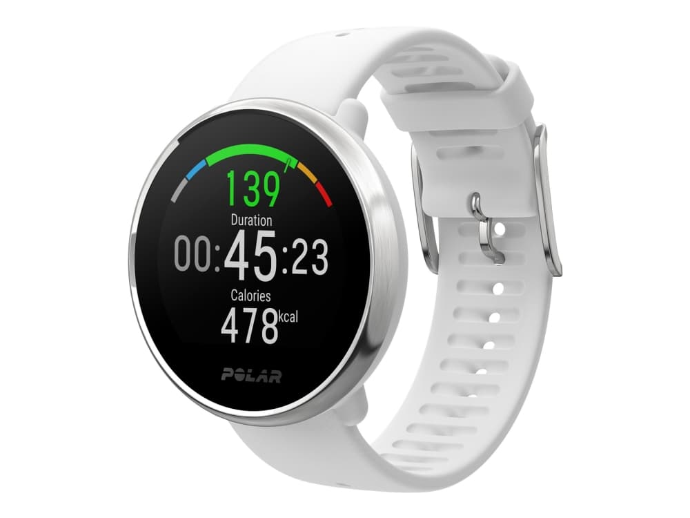 Polar Ignite - Glassfiberforsterket polymer - smartklokke med bånd - TPU - hvit - band size: S - Bluetooth - 35 g