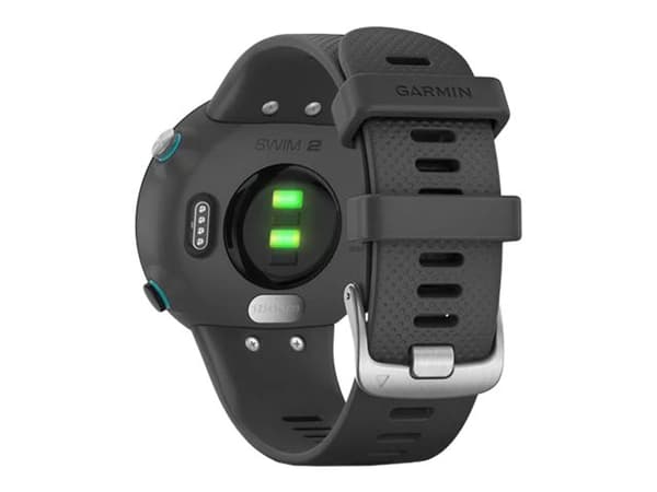 Garmin Swim 2 - 42 mm - skiffer - sportklocka med band - silikon - skiffer - handledsstorlek: 129-197 mm - display 1.04" - Bluetooth, ANT+ - 36 g