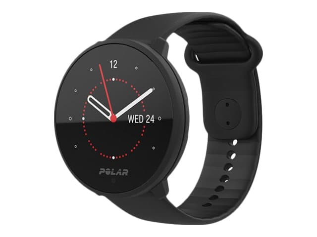 Polar Unite - Sportsur med bånd - silikon - svart - band size: S/L - Bluetooth - 32 g