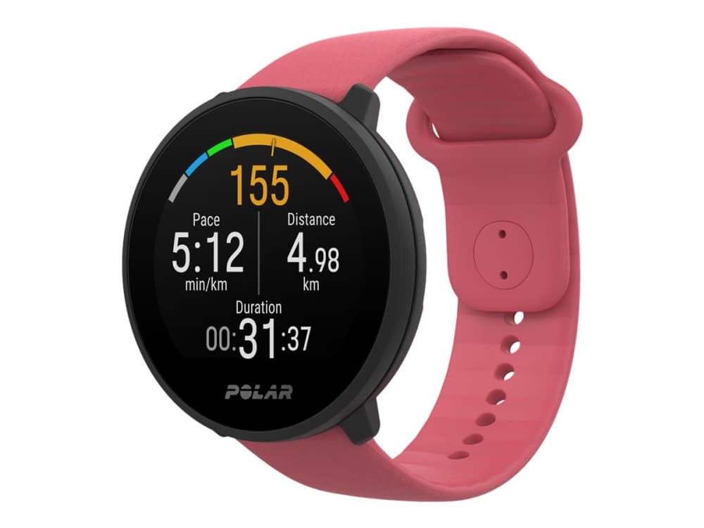 Polar Unite - Sportsur med bånd - silikon - rosa - band size: S/L - Bluetooth - 32 g