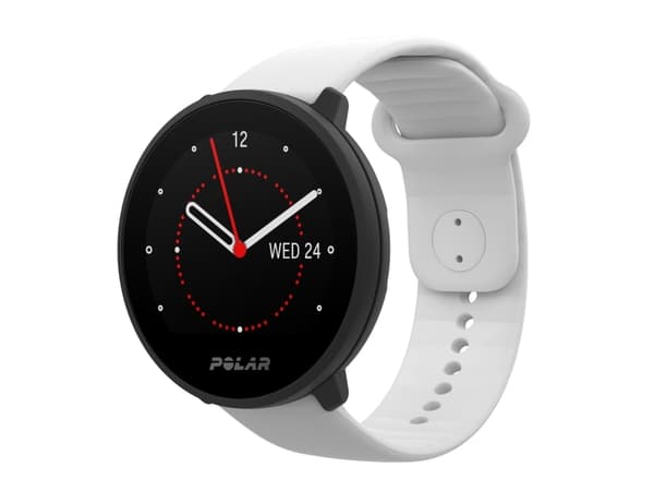 Polar Unite - Sportsur med bånd - silikon - hvit - båndbredde: S/L - Bluetooth - 32 g