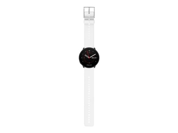 Polar Unite - Sportsur med bånd - silikon - hvit - båndbredde: S/L - Bluetooth - 32 g