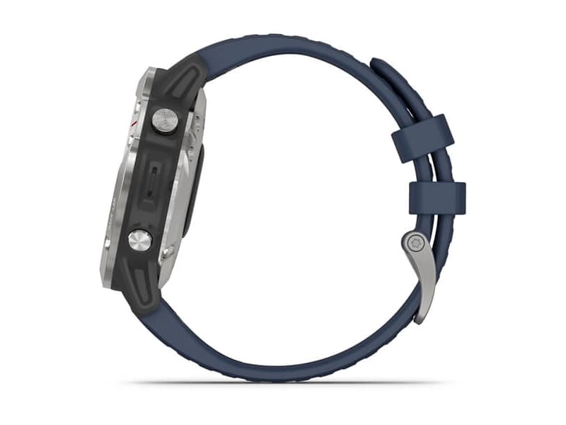 Garmin fenix 6 Pro - 47 mm - svart - sportsur med bånd - silikon - svart - håndleddstørrelse: 125-208 mm - display 1.3" - 32 GB - Bluetooth, Wi-Fi, A