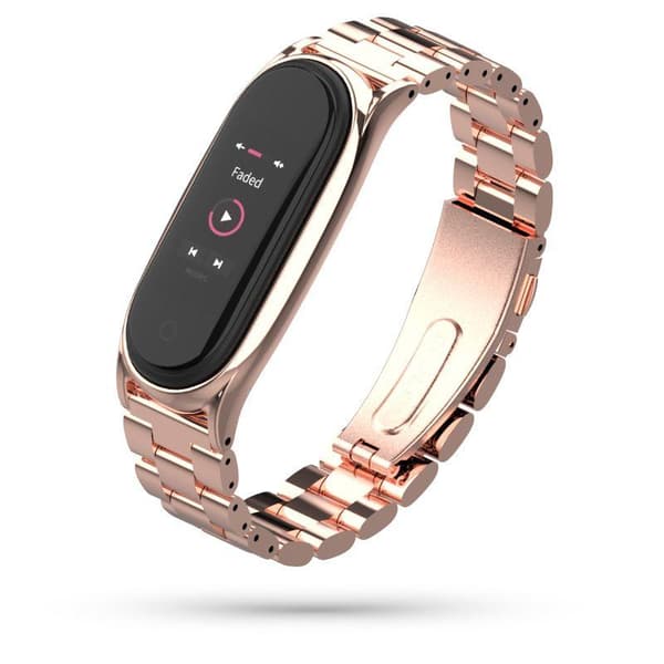 Tech-Protect Stainless Xiaomi Mi Smart Band 5 - Rose Gold