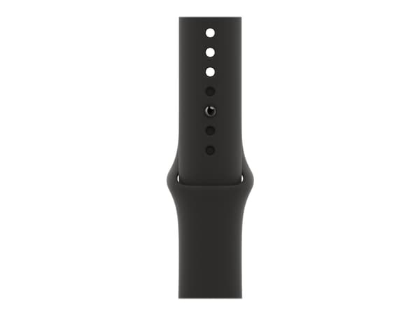 Apple Watch Series 6 (GPS + Cellular) - 40 mm - grafit rostfritt stål - smart klocka med sportband - fluoroelastomer - svart - bandstorlek: S/M/L - 3
