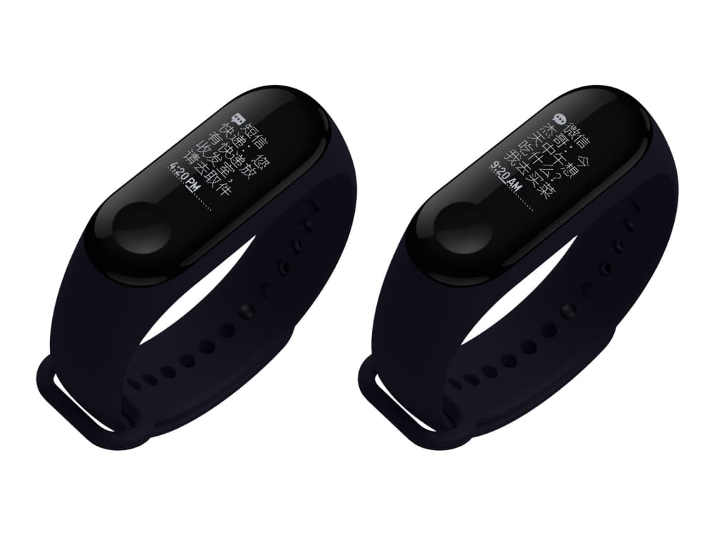 Xiaomi Mi Band 3, Armband med aktivitetsspårare, 1,98 cm (0.78"), OLED, 110 mAh, Vattentät, Svart