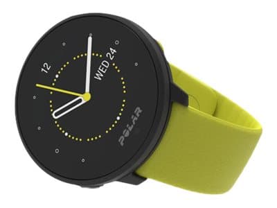Polar Unite - Sportsur med bånd - silikon - lime - band size: S/L - Bluetooth - 32 g