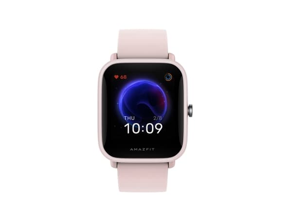 Amazfit Bip U Pro - Rosa - smart ur med rem - silikonegummi - rosa - skjerm 1,43" - Bluetooth - 31 g
