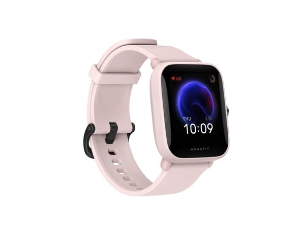 Amazfit Bip U Pro - Rosa - smart ur med rem - silikonegummi - rosa - skjerm 1,43" - Bluetooth - 31 g