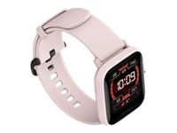 Amazfit Bip U Pro - Rosa - smart ur med rem - silikonegummi - rosa - skjerm 1,43" - Bluetooth - 31 g