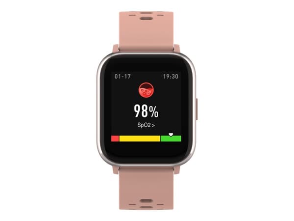 DENVER SW-164 - Rosa - smartklokke med bånd - display 1.4" - Bluetooth - 141 g