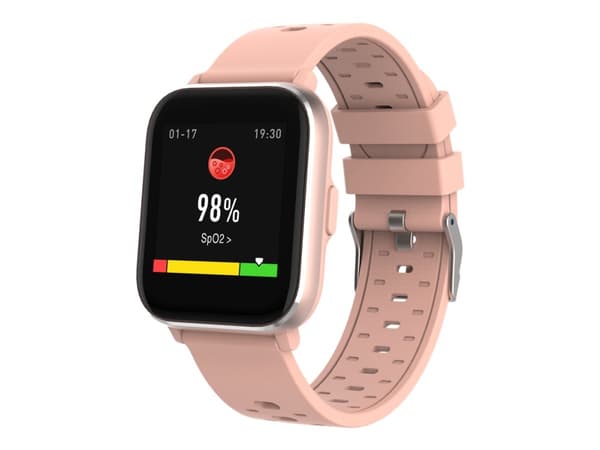 DENVER SW-164 - Rosa - smartklokke med bånd - display 1.4" - Bluetooth - 141 g
