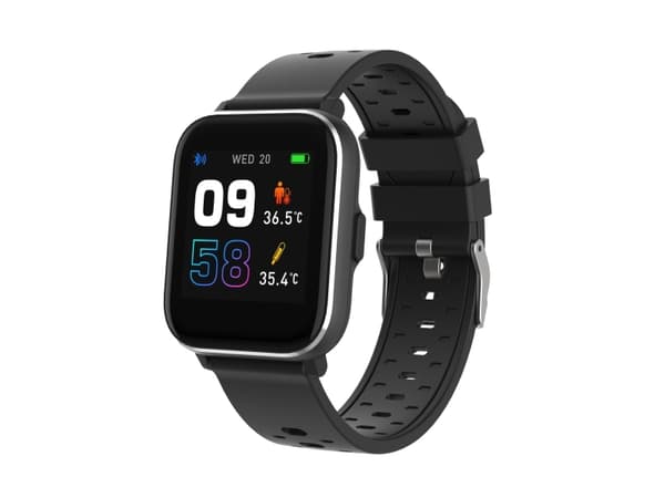 DENVER SW-164 - Svart - smart klocka med band - display 1.4" - Bluetooth - 141 g