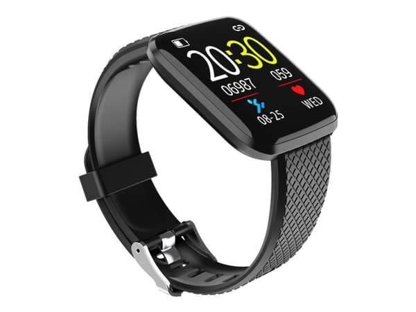 DENVER SW-151 - Smart klocka med band - svart - display 1.3" - Bluetooth - 46 g