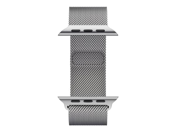 Apple Watch Series 7 (GPS + Cellular) - 45 mm - sølv rustfritt stål - smartklokke med fint strikket løkke - rustfritt stål - sølv - håndleddstørrelse