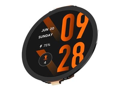 Mobvoi TicWatch Pro 3 Ultra - 47 mm - skuggsvart - smart klocka med band - fluororubber - display 1.4" - färg/monokrom (dubbla lager) - 8 GB - Wi-Fi,