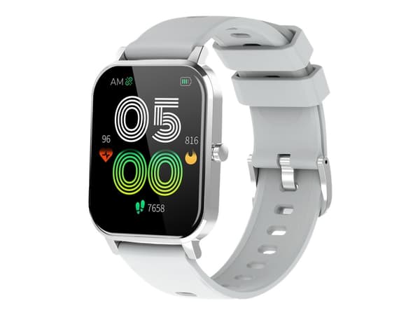 DENVER SW-181 - Smartklokke med bånd - grå - display 1.7" - Bluetooth