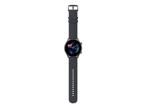 AmazFit GTR 3 Pro svart (Amoled-skjerm, aluminiumshus, 2 GB lagringskapasitet, Android & iOS-kompatibel)